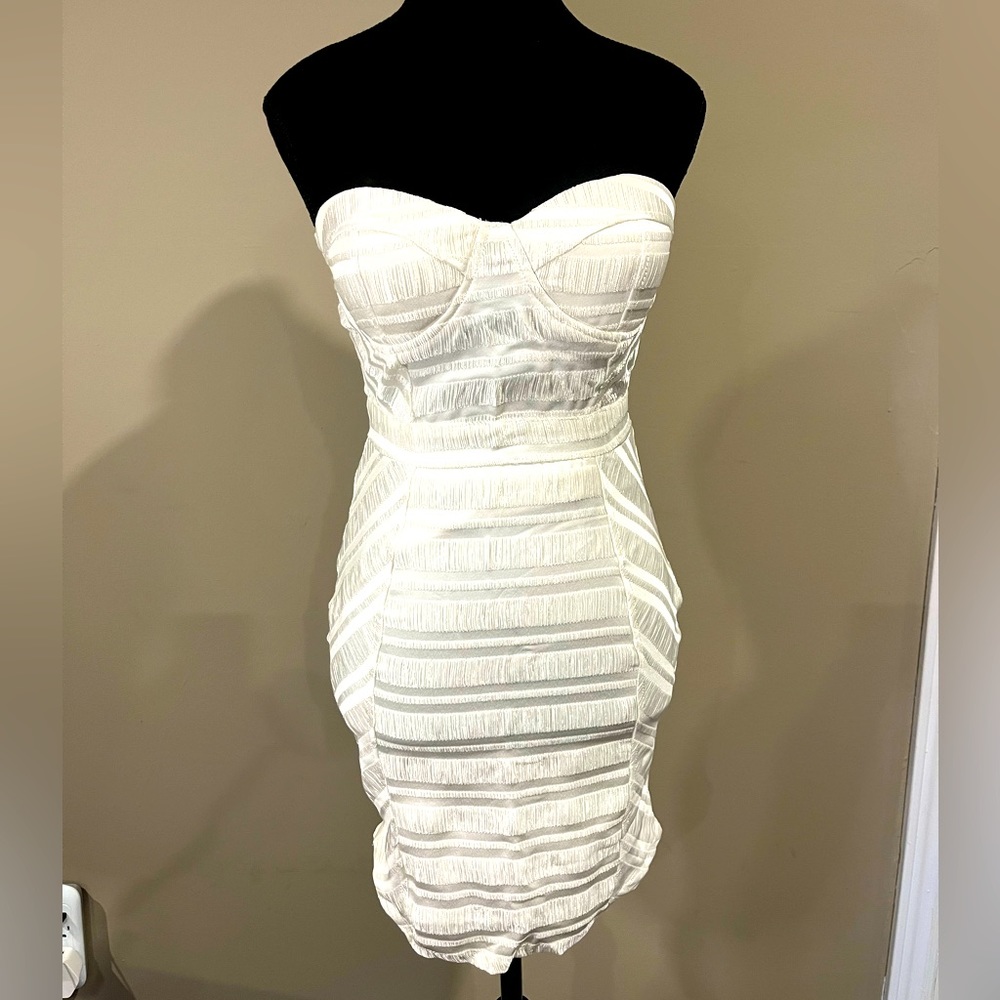 ANGEL BIBA white bodycon dress